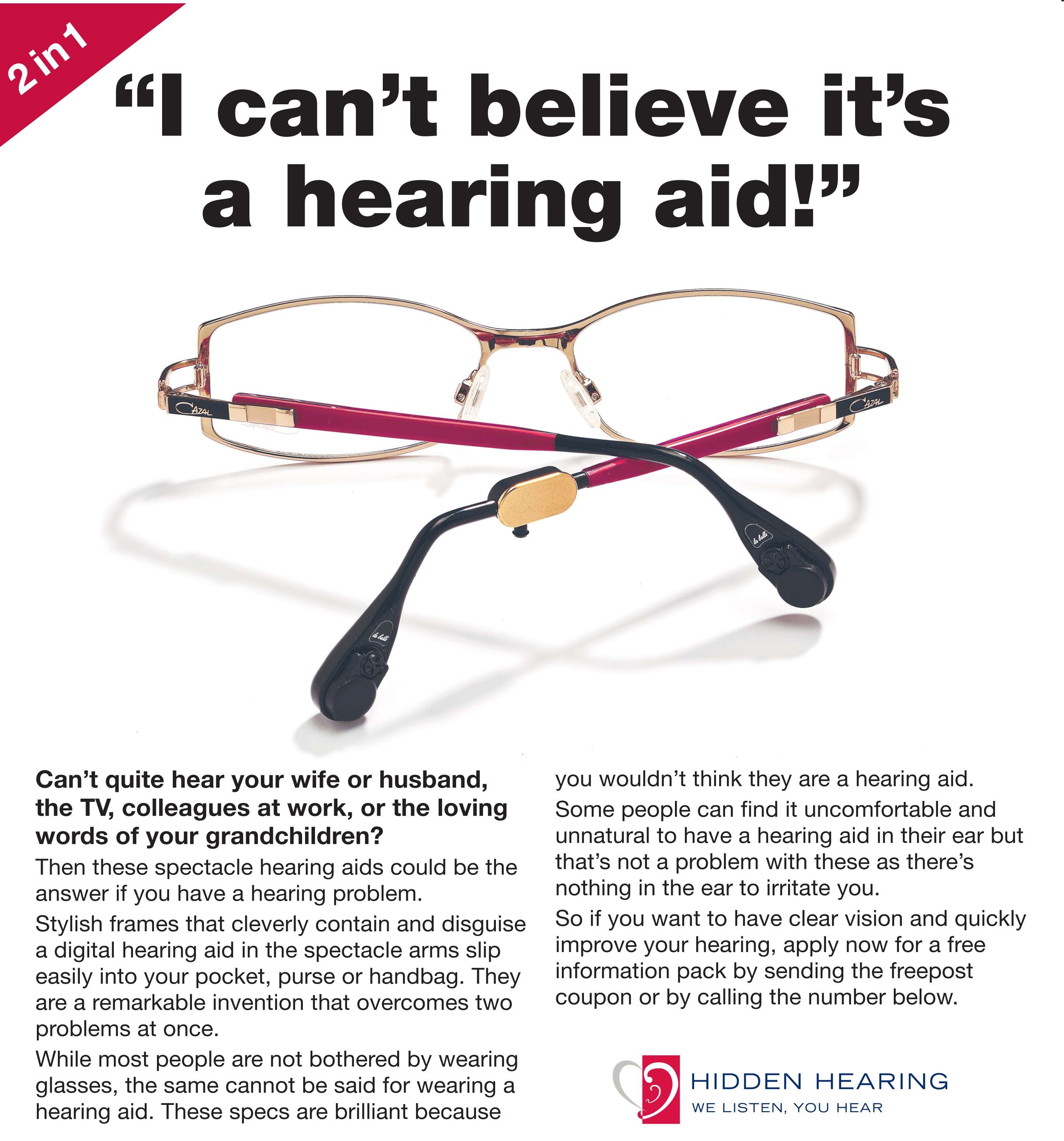 i cant believe its a hearing aid spec aid